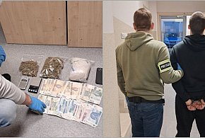Zatrzymali 23-latka z kilogramem narkotyków. Grozi mu 10 lat więzienia