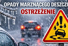 Jest ostrzeżenie o marznącym deszczu