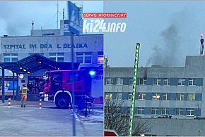 Pożar na oddziale w inowrocławskim szpitalu. Konieczna ewakuacja