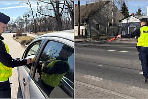 Policjanci w akcji na drogach powiatu