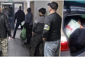 Nielegalni migranci w aucie. Zatrzymanie pod Inowrocławiem