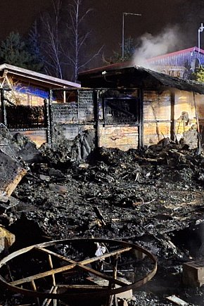 W Kruszwicy spłonął domek letniskowy-6019