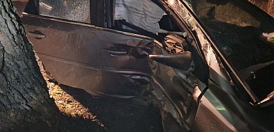 Opel skończył na drzewie. Uważajcie na drogach!-55420