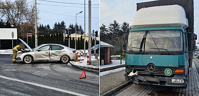 W Jaksicach ciężarówka uderzyła w Skodę-55882