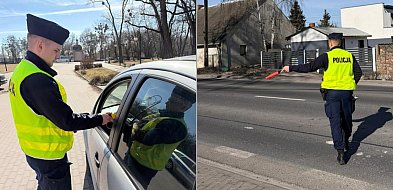 Policjanci w akcji na drogach powiatu