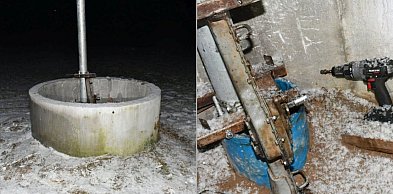 Ukradli elementy studni. Zatrzymani po dwóch dniach i po pościgu