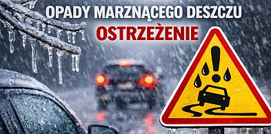 Jest ostrzeżenie o marznącym deszczu