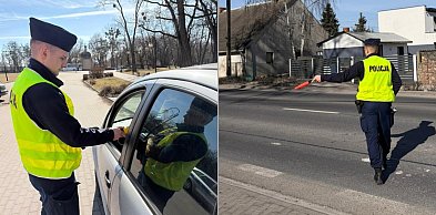 Policjanci w akcji na drogach powiatu