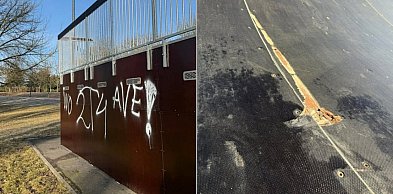 Dopiero je zmodernizowano. Urządzenie w skateparku już uszkodzone