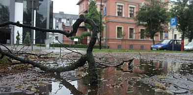 Wiatr nie odpuszczał. Strażacy mieli pełne ręce roboty