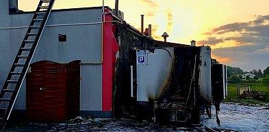 Pożar na stacji paliw w Gniewkowie. Było bardzo groźnie