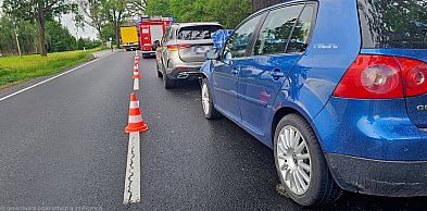 Kolizja dwóch osobówek w Borkowie. Były utrudnienia