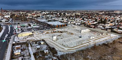 Drugi etap budowy S1 Center nabiera kształtów. Zobaczcie to z góry-55549