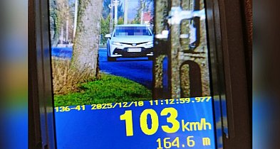 Wysoki mandat dla kierowcy toyoty za 103 km/h w terenie zabudowanym-55014