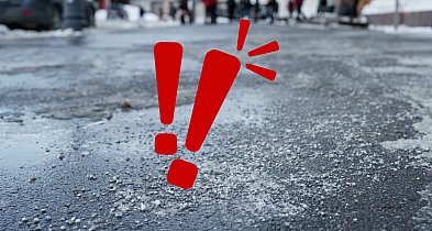 Oblodzone jezdnie i chodniki. Bądźcie ostrożni!-55416