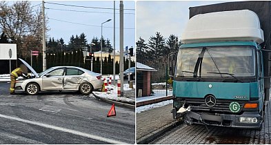 W Jaksicach ciężarówka uderzyła w Skodę-55882