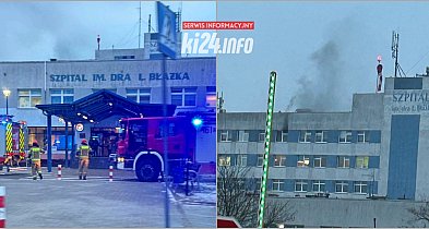 Pożar na oddziale w inowrocławskim szpitalu. Konieczna ewakuacja