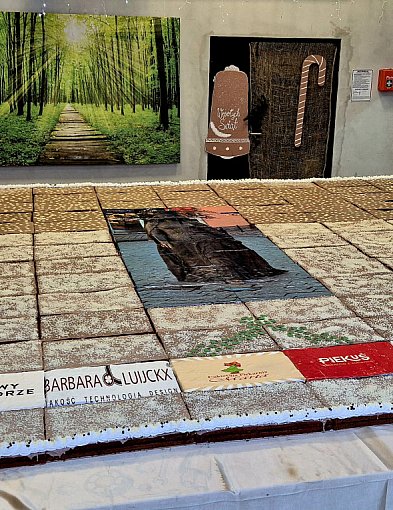 AS pobił rekord? Gigantyczna mozaika z piernika już ułożona!-55011