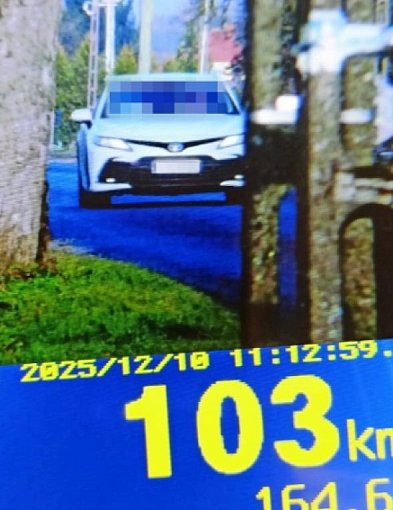 Wysoki mandat dla kierowcy toyoty za 103 km/h w terenie zabudowanym-55014