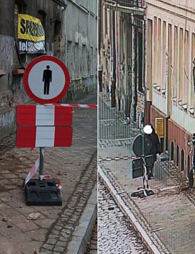 Kamienica grozi zawaleniem, a przechodnie ignorują zakaz przejścia-55345