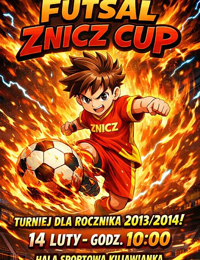 Futsalowe Walentynki w Inowrocławiu. Młodzicy zagrają o ZNICZ CUP