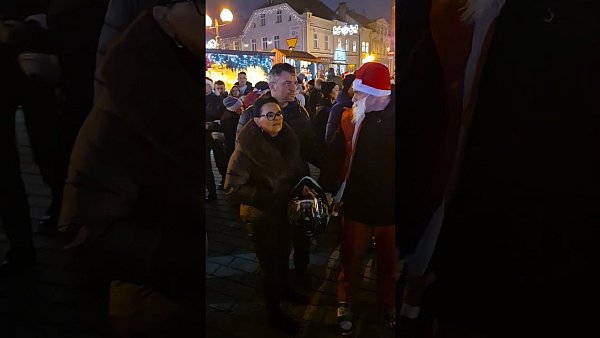 Motomikołaje znów przejechali przez Inowrocław! 🎅🏍️ #ki24info #Inowrocław...