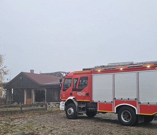 Pożar w „Starym Tartaku” za Złotnikami Kujawskimi. Restauracja spłonęła-53978