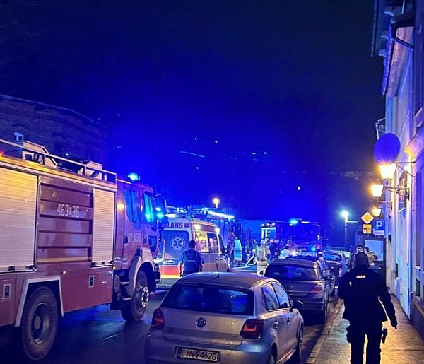 Pożar w kamienicy w centrum Inowrocławia-54963