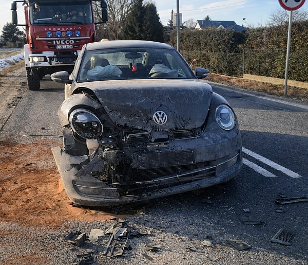 Potrójna kraksa na trasie z Inowrocławia do Pakości