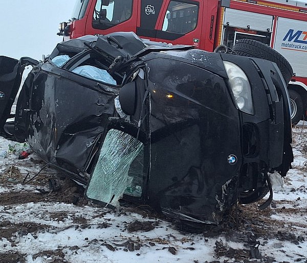 BMW dachowało pod Kruszwicą