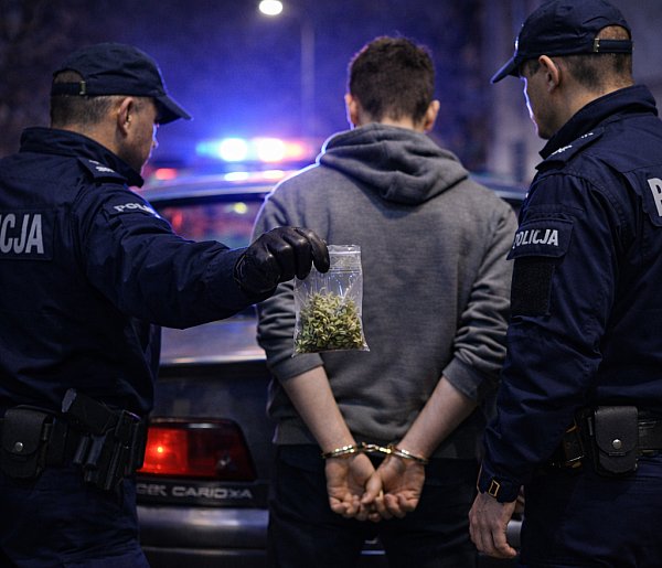 Jechał mimo zakazu i z narkotykami. 20-latek wpadł w Strzelnie