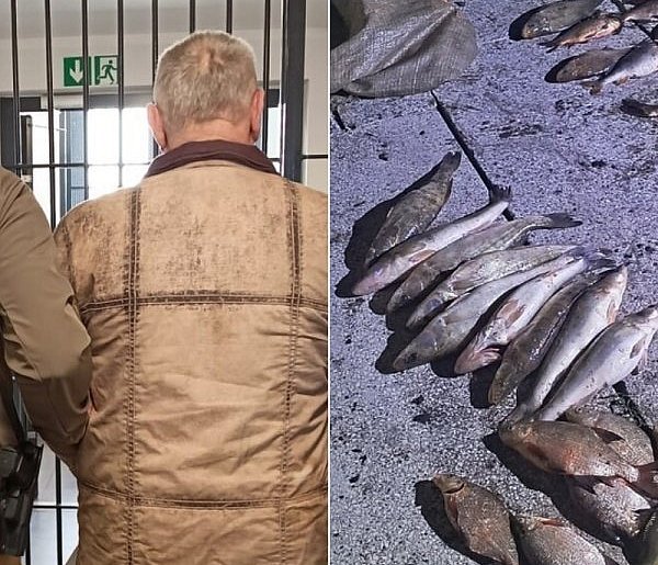 Nocna akcja nad jeziorem. Wpadł podczas połowu