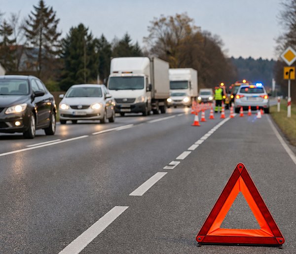 Wypadek na trasie do Bydgoszczy. Ruch wahadłowy na DK25