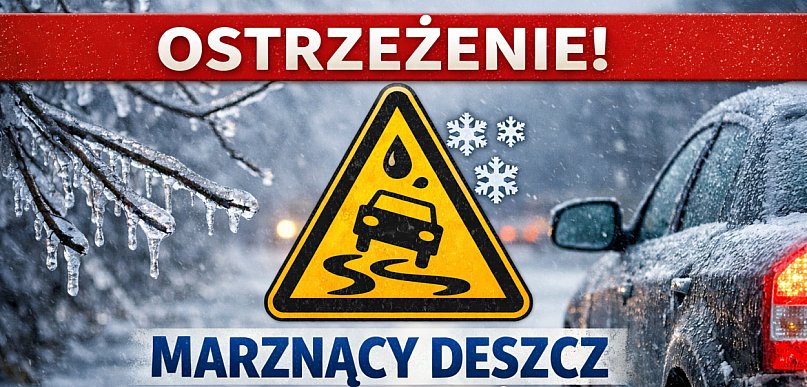 Marznący deszcz i gołoledź. Jest alert 2. stopnia