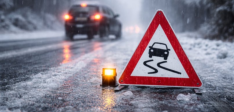 Gołoledź dała się we znaki. Policja: 15 kolizji w jeden dzień