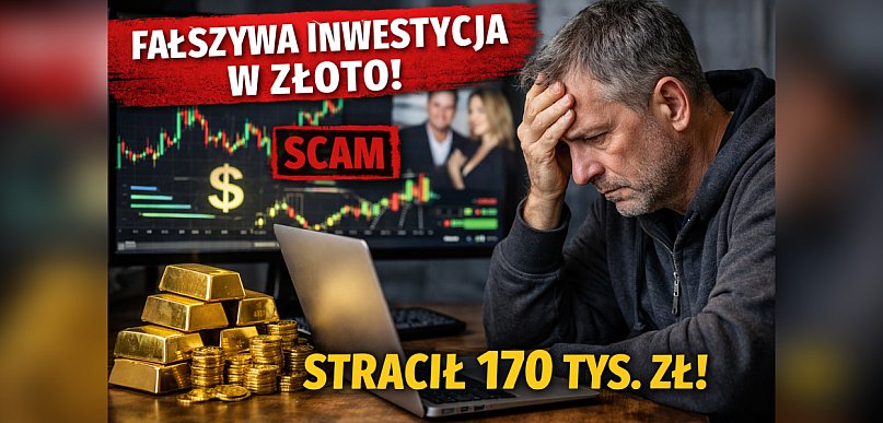 To miała być świetna inwestycja! Oszukali go na 170 tysięcy złotych!