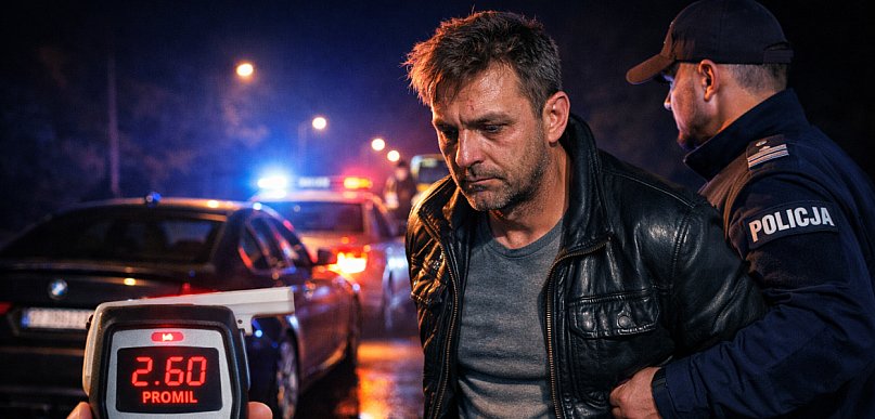 Nie zatrzymał się do kontroli, bo był pijany