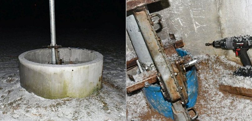 Ukradli elementy studni. Zatrzymani po dwóch dniach i po pościgu