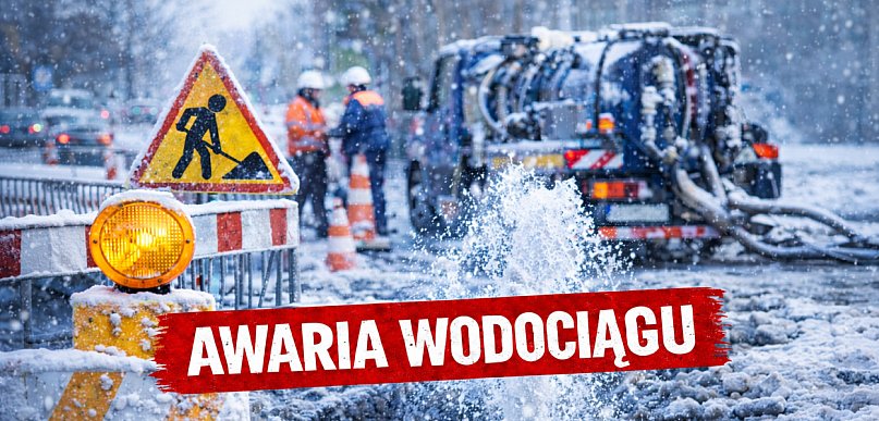 Awaria wodociągu: częściowo zamknięta ul. Szymborska, objazdy linii 4 i 12