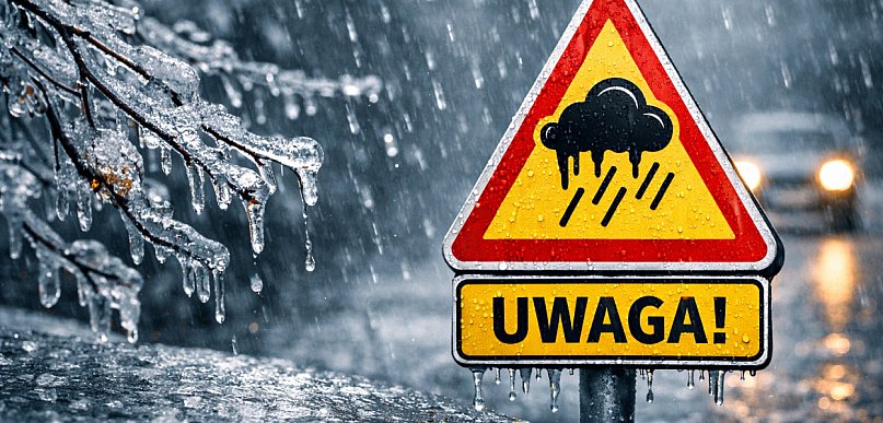 Uwaga, gołoledź! Jest ostrzeżenie pogodowe