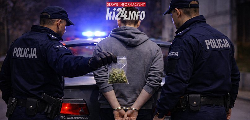 Jechał mimo zakazu i z narkotykami. 20-latek wpadł w Strzelnie