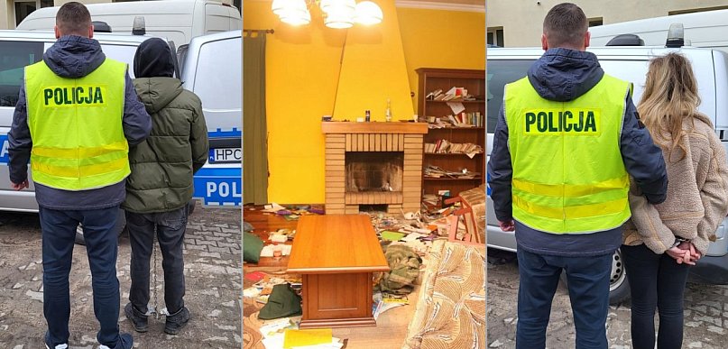 Para włamywaczy zatrzymana na gorącym uczynku