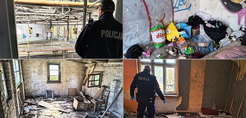 Dzielnicowi sprawdzali miejsca, gdzie mogą przebywać bezdomni