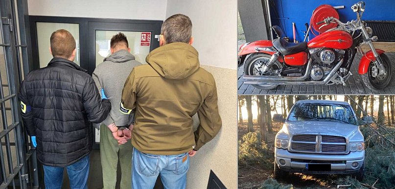 Włamywali się i kradli. Wśród łupów samochód i motocykl