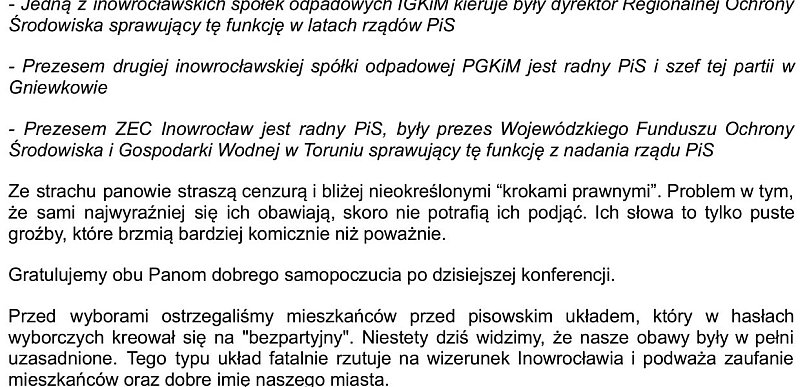 KO do prezydenta: To komiczne groźby