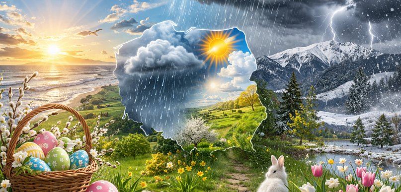 W niedzielę do 21 st. C z możliwym burzami; w lany poniedziałek