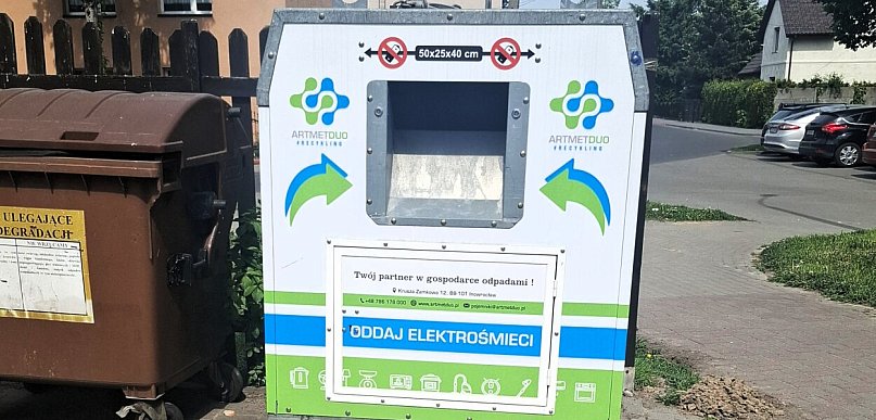 W Gniewkowie ustawiono pojemniki na elektroodpady. Znamy lokalizacje