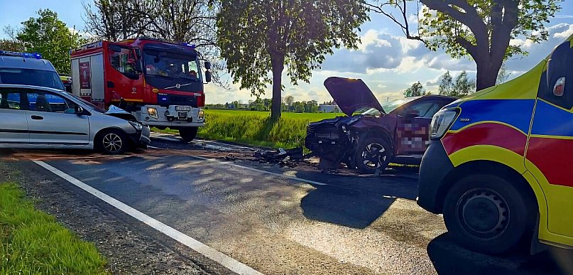 Po wypadku zablokowana DK15 koło Inowrocławia