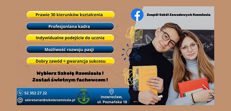 SZKOŁA RZEMIOSŁA ZAPRASZA. WYBIERZ ZAWÓD Z PRZYSZŁOŚCIĄ