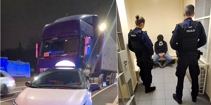 Skok na tira z burakami i szalona ucieczka przez dwa powiaty - 54930